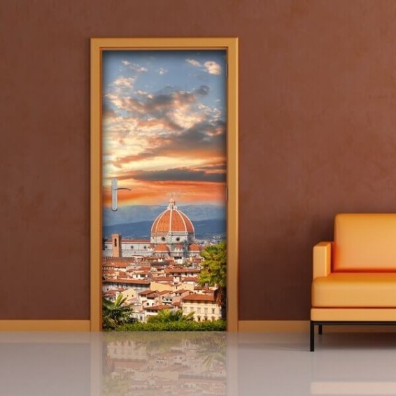 ambientazione prodotto rivestimento per porta firenze santa maria