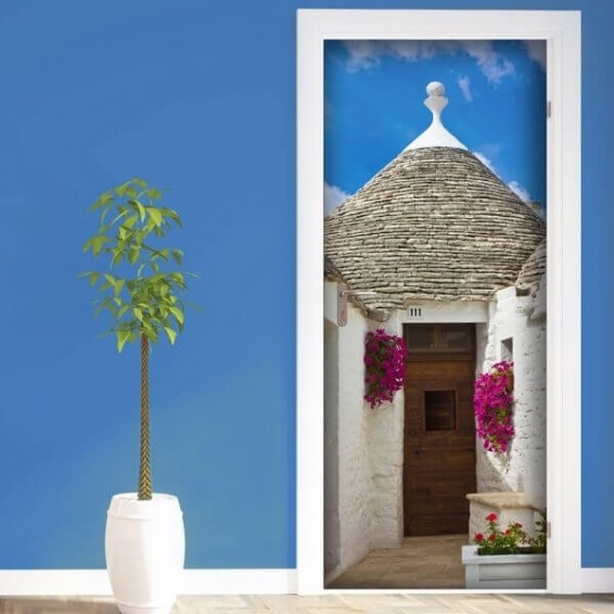 ambientazione prodotto rivestimento per porta puglia