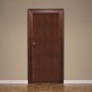 ambientazione prodotto rivestimento per porta walnut dark wood