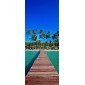 grafica prodotto rivestimento per porta tropical beach