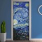 ambientazione prodotto rivestimento per porta la notte stellata van gogh