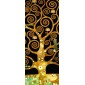 grafica prodotto rivestimento per porta albero della vita black gustav klimt