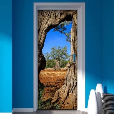 ambientazione prodotto rivestimento per porta ulivo