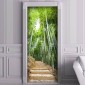 ambientazione prodotto rivestimento per porta bamboo forest