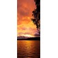 grafica prodotto rivestimento per porta lake sunset