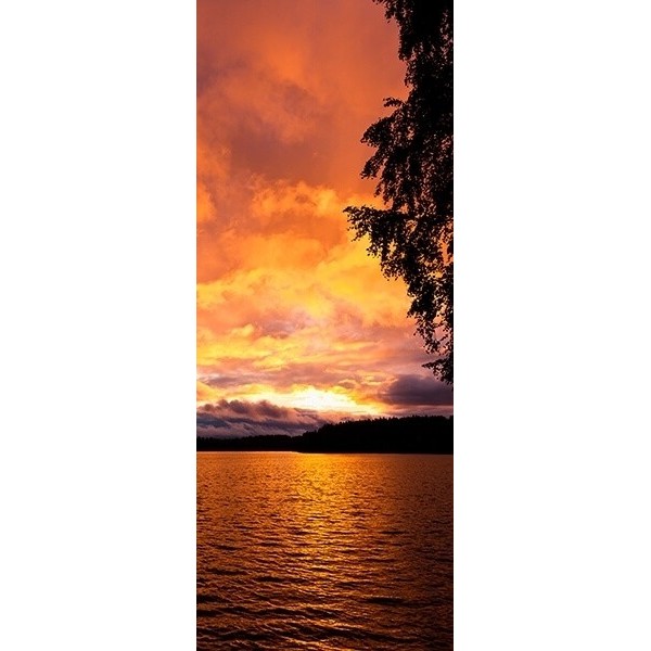grafica prodotto rivestimento per porta lake sunset