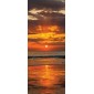 grafica prodotto rivestimento per porta tramonto sul mare