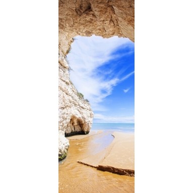 grafica prodotto rivestimento per porta beach cave