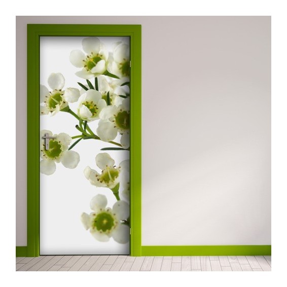 ambientazione prodotto rivestimento per porta mandorlo