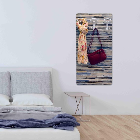 ambientazione prodotto attaccapanni in legno a parate stones