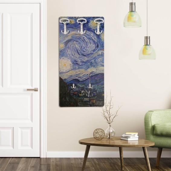 ambientazione prodotto attaccapanni in legno a parate starry night