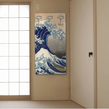 ambientazione prodotto attaccapanni in legno a parate hokusai