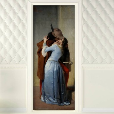 ambientazione prodotto rivestimento per porta il bacio francesco hayez