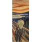 grafica prodotto rivestimento per porta l'urlo edvard munch