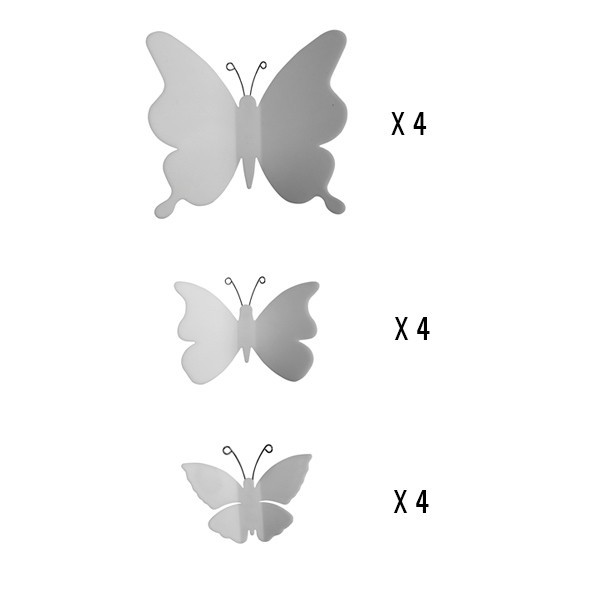 pezzi nella confezione prodotto spring decor white butterflies