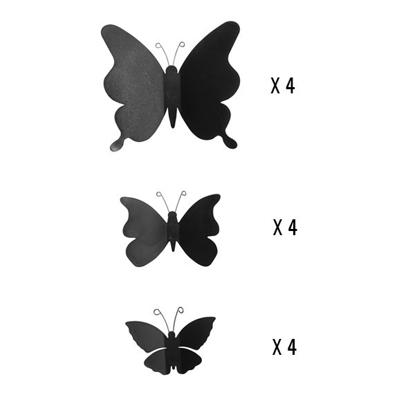 pezzi nella confezione prodotto spring decor black butterflies