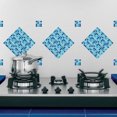 ambientazione piastrelle adesive x6 azzurra