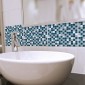 ambientazione bagno piastrelle adesive x6 Blu