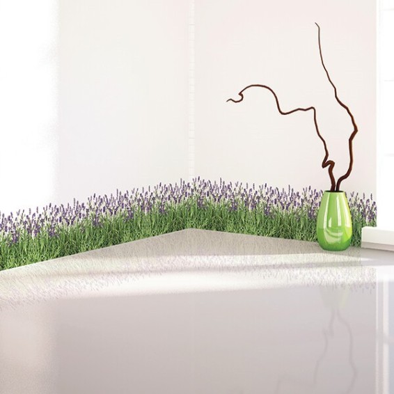 ambientazione bordura lavanda