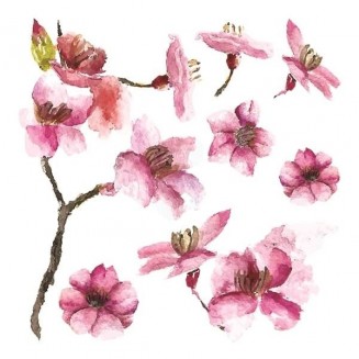 grafica prodotto adesivo murale pink blossom