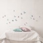 ambientazione adesivo murale watercolour butterflies