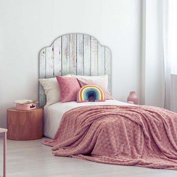 ambientazione letto singolo prodotto testiera letto light wood