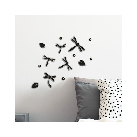 ambientazione prodotto decorazioni 3d libellule