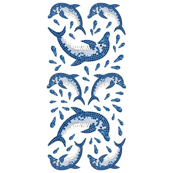 sheet decori per ceramica delfini