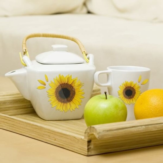 room decori per ceramica girasoli