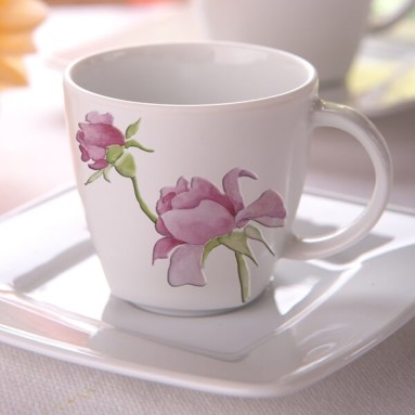 room decori per ceramica rose