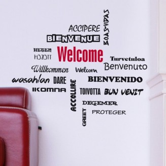 Wall Stickers Quotes - Welcome
