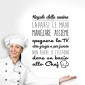 ambientazione prodotto frase adesiva regole della cucina