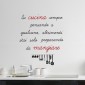 ambientazione prodotto frase adesiva si cucina sempre