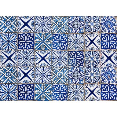 grafica prodotto kitchen panel blue azulejos