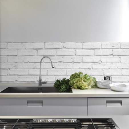 ambientazione prodotto backsplash xl white bricks